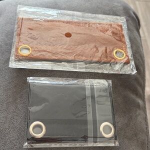 Wallet insert small in black and one medium in brown. Both together for $15